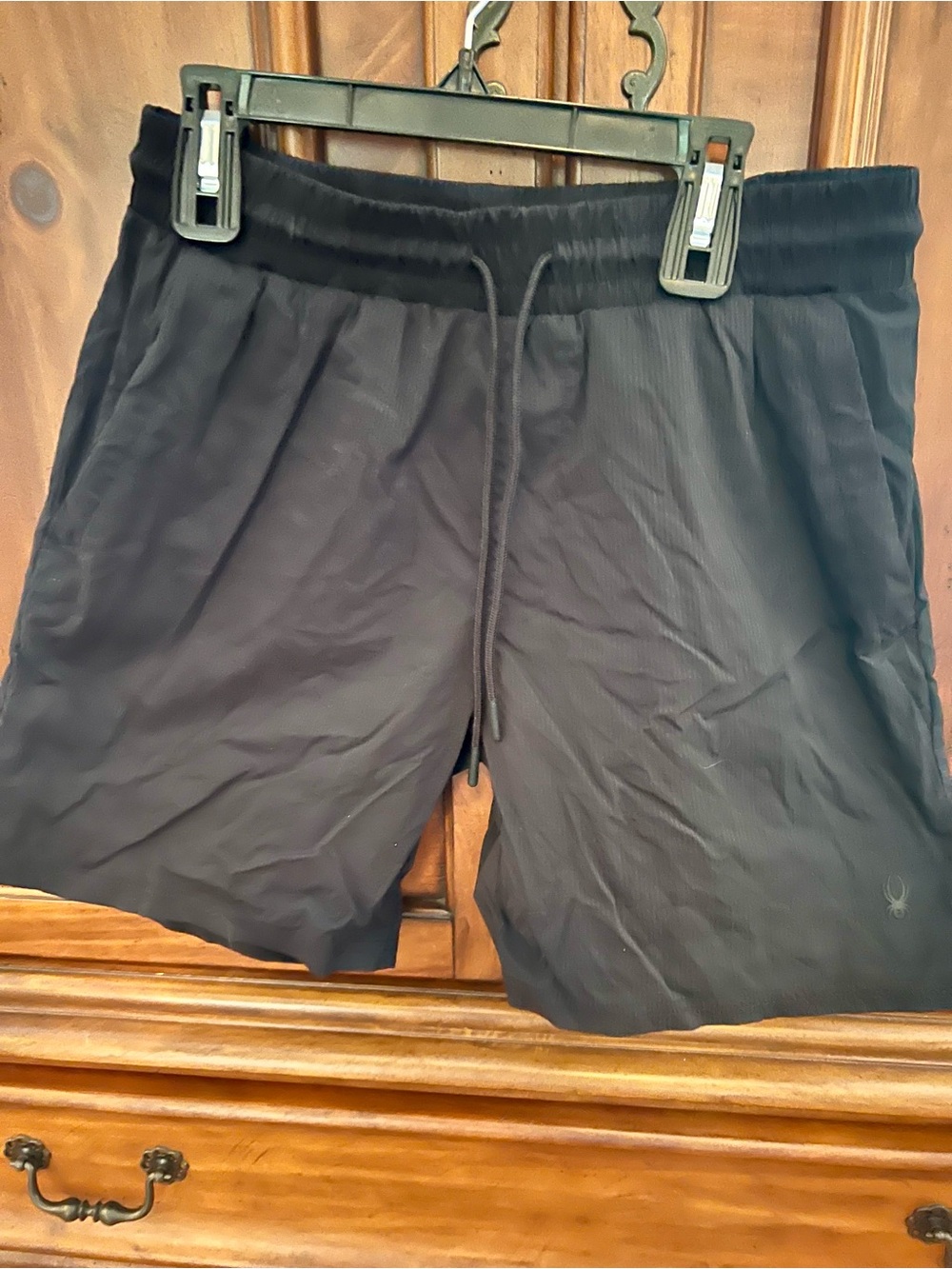 Spyder Black Men's Athletic Shorts with Drawstring